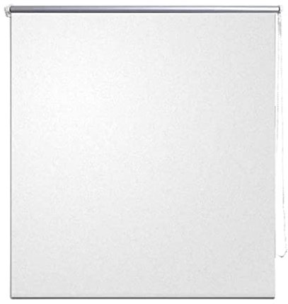 vidaXL Tenda a Rullo Oscurante Argento Riflettente con Catena Tapparelle Veneziane Persiane Tendaggi Casa Guida PVC 120x175 cm Bianca