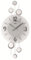 AMS Moderne Wanduhr mit Quartzwerk, batteriebetrieben 9388