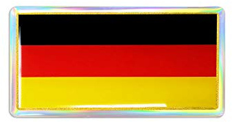 4R Quattroerre.it 465 Sticker Flagge Deutschland mm 80 x 40 3d