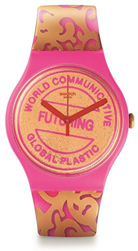 Swatch Suoz200 Futuring Par Eva & Adele Horlogère Suisse Rose & Or Plastic