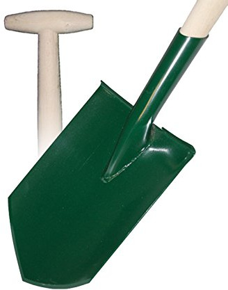 Spaten Gärtnerspaten Gartenspaten Spitzspaten T Griff Geharteter Stahl K_201