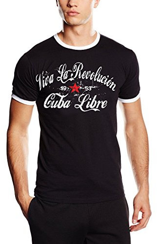 Viva LA Revolution - Cuba Libre - Ringer T-Shirt schwarz Gr.XXL