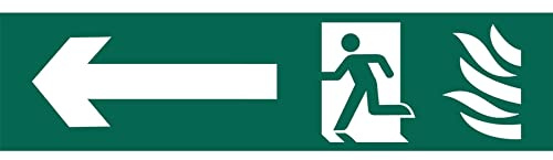 Draper 73165 ' Running Man Arrow Left' Safety Sign