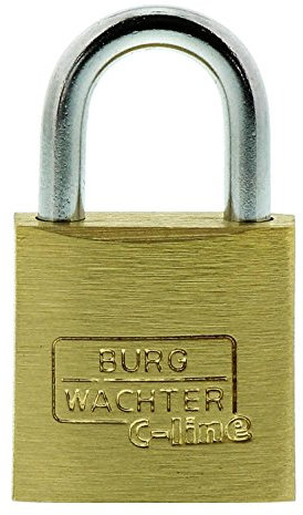 Burg-Wächter TRIO 222 20 GL SB Vorhangschloss-Set, 3,5 mm Bügelstärke