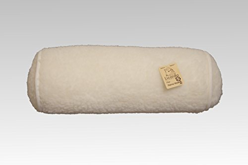 Nackenrolle Wolle Ecru 42 cm x 14 cm