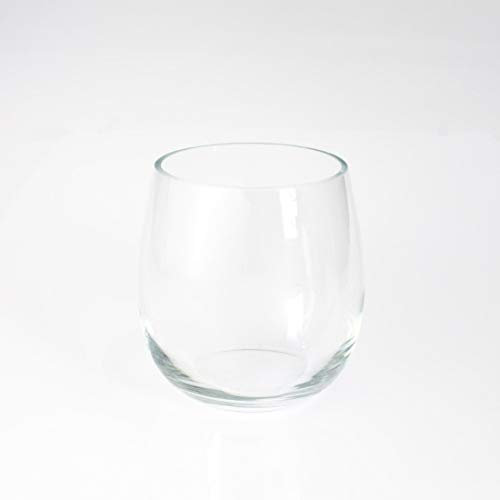 INNA-Glas Windlicht - Glasvase Emmy, klar, 15cm, Ø 11,5cm - Tischvase - Kerzenglas