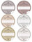 24 STICKER GEMISCHT Edle Aufkleber in 6 Farben mit Herz und Ornamente Made with Love mit Freitextfeld. Papieraufkleber Sticker Etiketten 4 cm matt