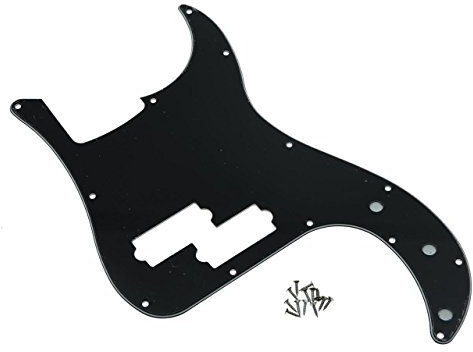 KAISH Schlagbrett für P-Bass, 13 Löcher, PB, Schlagbrett für USA/Mexiko, Precision P Bass, schwarz, 3-lagig