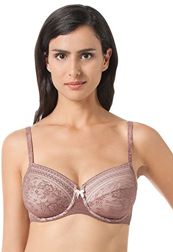 Rosa Faia 5653-769 Fleur Donna Reggiseno Coppa Piena Plus Size con Ferretto Pizzo Flroeale Rosa Berry 6J