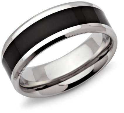 Unique Edelstahlring veredelt mit Ionic Black Plating R9089