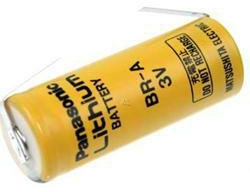 Panasonic Lithium Batterie BR-A mit Lötfahnen in U-Form