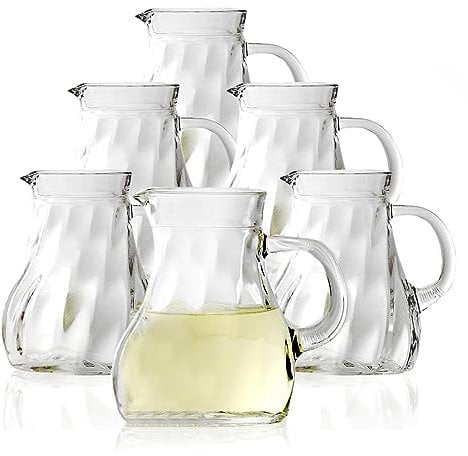 Stölzle Oberglas Wasserkrug Glas Salzburg 12er Set/Stabiler Glaskrug 0,2 Liter/Hochwertiger Glas Krug und Karaffe Glas geeignet als Wasserkaraffe, Karaffe für Limonade, Saftkrug