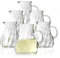 Stölzle Oberglas Wasserkrug Glas Salzburg 12er Set/Stabiler Glaskrug 0,2 Liter/Hochwertiger Glas Krug und Karaffe Glas geeignet als Wasserkaraffe, Karaffe für Limonade, Saftkrug