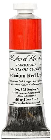 Michael Harding Oil Colour : 40ml Cadmium Red Light