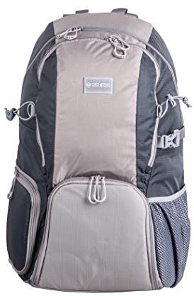 Genesis Nattai – Kamerarucksack 30L mit zwei Fächern – für DSLR, Objektive, 15 Laptop – leicht, wasserabweisend, grau