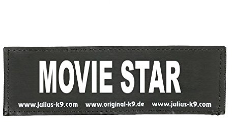 Julius-K9 Original Interchangeable Patch, Large, Black, Movie Star