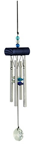 NATURE'S MELODY - Gem-Kristallglas Klangspiel ca. 11 Zoll / ca. 27 cm, Blau