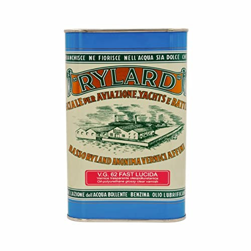 RYLARD VG 62 Fast Vernice trasparente oleopoliuretanica per legno, lucida, lattina da 1.000 ml.