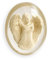 Hope Angel Worry Stone Engel-Handschmeichler-Stein Hoffnung mit dekorativem Geschenkumschlag