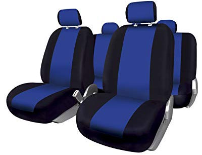 Bc Corona FUK10409 Set Komplette Autositzbezüge Sevilla, Schwarz/Blau
