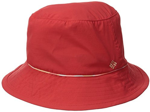 Columbia Damen Bahama Fischerhut, roter Hibiskus/pfirsichfarbener Schattenkaro, Größe L/XL