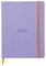 RHODIA 117559C - Soft Notebook Iris - 19x25 cm - Dot Dot - 160 pages - Clairefontaine Ivory Paper 90 g/m - Bookmark, Elastic Closure - Faux Leather Cover - Rhodiarama Collection