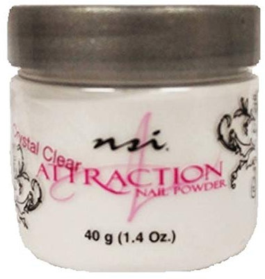 Nsi Attraction Crystal Clear Nail Powder 40Gm / 1.42Oz