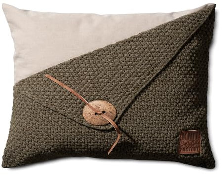 KNIT FACTORY - Barley Kissen - Grün - 60x40 cm