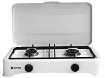 Meireles H 500 W Hobs - Piastra in acciaio inox, girevole, 51 cm, 28 cm, colore: bianco