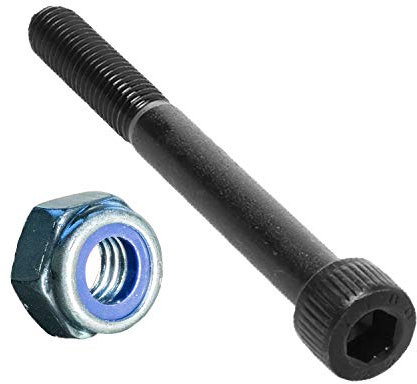 F26 Fantic26 M8 Stunt-Scooter Achse 12.9 Industrie Innensechskant + M8 selbstsichernde Mutter (65)