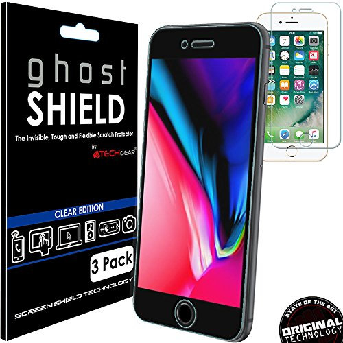 TECHGEAR [3 Pack] Screen Protectors to fit iPhone SE 5G 2022/2020, iPhone 8, iPhone 7 4.7 [ghostSHIELD Edition] Genuine Reinforced Flexible TPU Screen Protector Guard Covers with Full Coverage