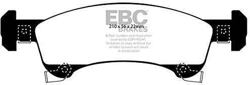 EBC Brakes DP41651R Yellow stuff Brake Pads