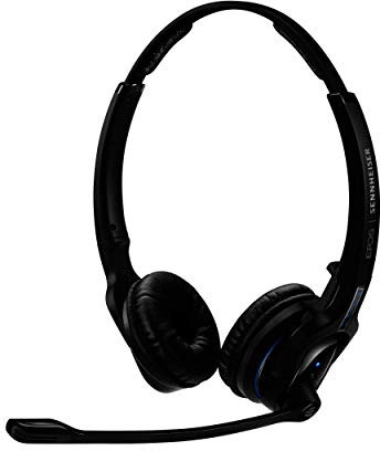 Sennheiser MB Pro 2 UC ML Binaural Diadema Negro - Auriculares con micrófono (Centro de llamadas/Oficina, Binaural, Diadema, Negro, Inalámbrico, 25 m)