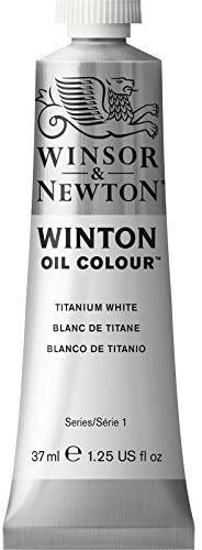 Winsor & Newton Winton Tube de peinture à l'huile 37 ml et 200 ml, Blanc de titane, 37ml