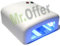 Fornetto unghie con lampada UV 36W, forno per la ricostruzione unghie con timer elettronico e 4 bulbi da 9W inclusi, fornetti con lampade UV professionali nail art ideali per lavori di manicure e pedicure