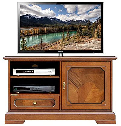 Meuble tv petite taille avec ronce de noyer