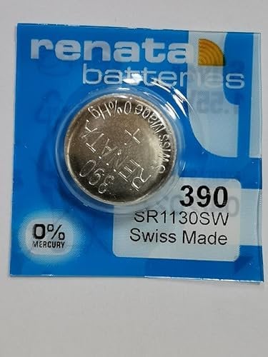1 x Renata 390 Swiss Made Lithium Coin Cell Battery SR1130SW