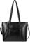 BOSTANTEN Damen Ledertaschen Schultertasche Frauen Designer Handtasche 14 15.6 Zoll Laptoptasche Tote Bag Schwarz