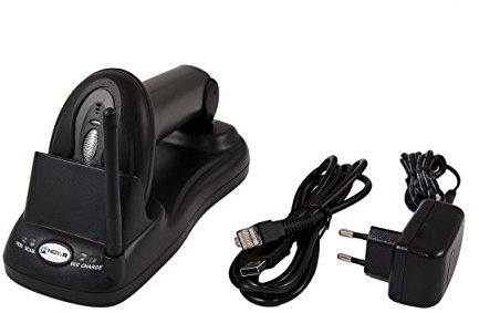 Wireless manuale lettore di codici a barre Anti-interferenza, a 32 bit decodificatore, Molto veloce, dock station, batteria sostituibile, Programmazione avanzata immagazzinamento memoria, induttivo caricabatterie senza fili, HD-SL93I