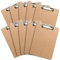 Planchettes à Pince (Lot de 10), Porte-Blocs, Presse-Papiers En Panneau de Fibres Rigide Avec Clip à Profil Bas | Porte Bloc Format A4 Pour Bureau, Salle de Classe, Eco Friendly