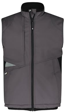 DASSY® Fusion Softshell-Weste - Größe XL - ANTHRAZITGRAU/SCHWARZ