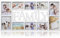 ARPAN Family - Cornice portafoto Multipla per 10 Foto da 15 x 15 x 18 cm, Colore Bianco, 71 x 36 x 3 cm