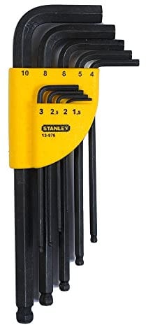 Stanley 1-13-976 - Juego 9 llaves hexagonales de 1,5 a 10mm