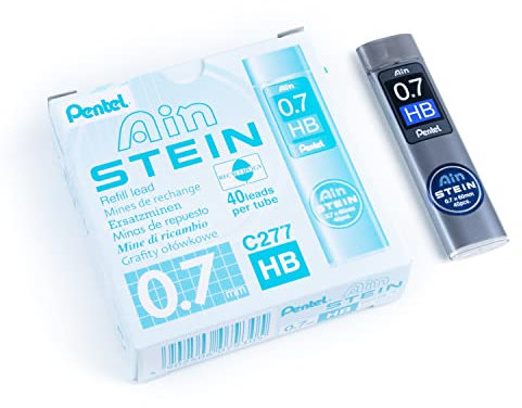 Pentel C277-HB Lot de 12 Etuis de 40 mines 0,7mm HB pour porte-mines