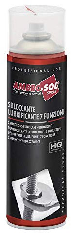 Ambro-Sol - S157 Sbloccante Lubrificante Spray 7 Funzioni Hq con Valvola Erogatrice a 360°, Bomboletta Spray in Banda Stagnata 100% Riciclabile all'Infinito da 500 ml