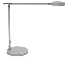MAUL LED-Tischleuchte MAULgrace colour vario, dimmbar – hochwertige Büro Arbeitsplatzleuchte mit Doppelarm – Design Schreibtischlampe mit 3000-6500K Farbtemperatur – silber