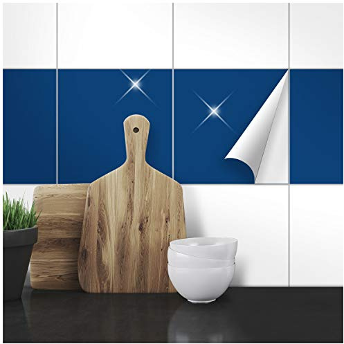WANDKINGS Fliesenaufkleber für Küche und Badezimmer, 19,5 x 19,5 cm, 20 Stück - Farbe wählbar