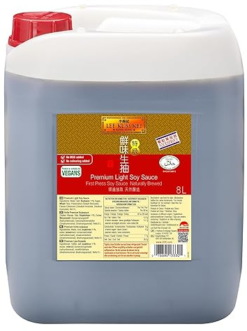 Lee Kum Kee Helle Sojasauce Premium – Würzsauce auf Sojabasis – Kanister – 1 x 8 l