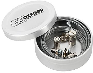 Oxford Motorcycle Scooter Cable Repair Kit OX774, Silver
