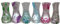 Blumenvase aus Kunststoff, faltbar, 6 Stück (wie abgebildet)